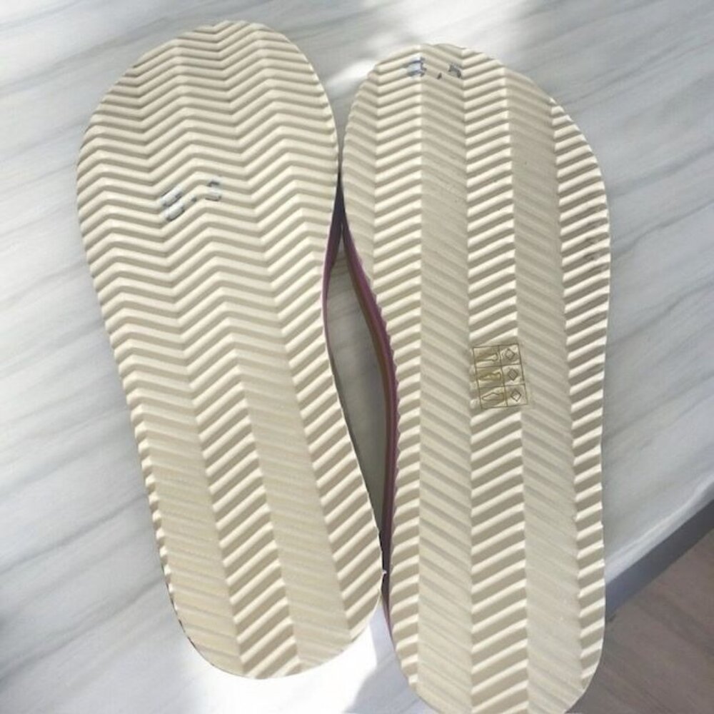 Kurt Geiger London Kensington Wedge Flipflop Rainbow Size 8.5 - Picture 9 of 13